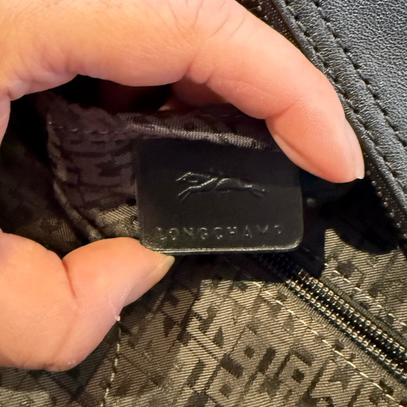 LONGCHAMP Le Pliage Cuir Leather Top Handle Tote - Picture 5 of 9